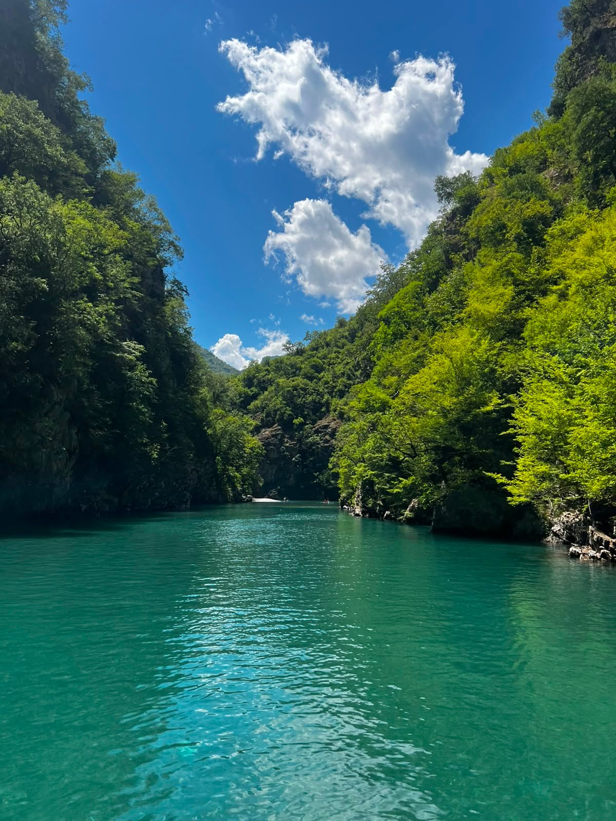 Lake Koman canyon panorama
